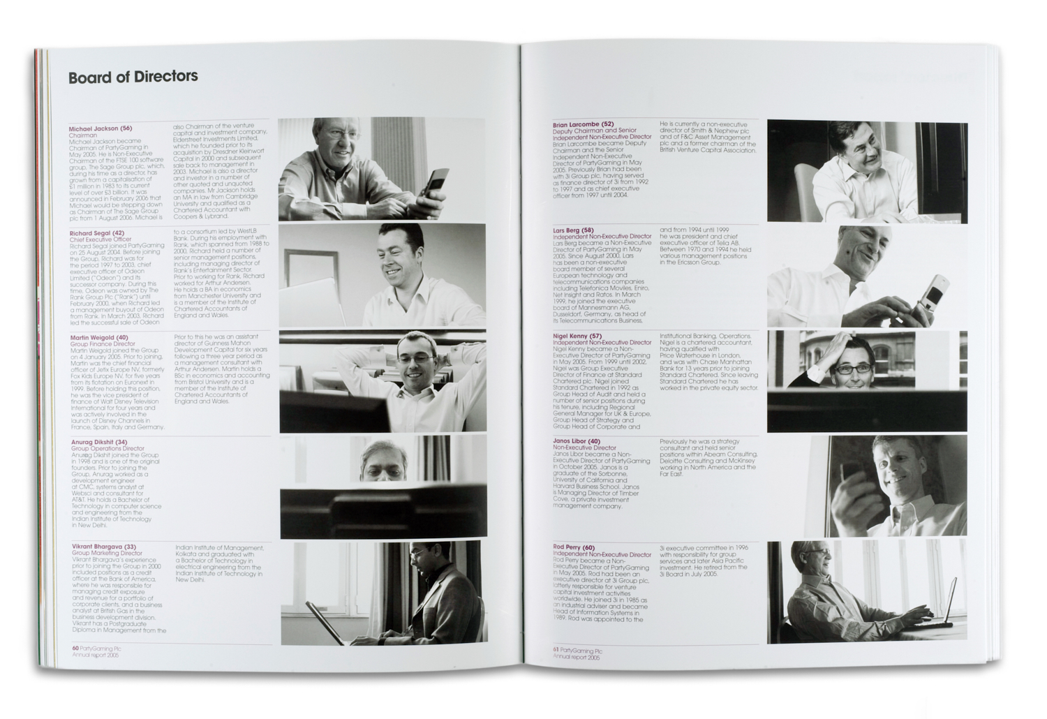 Annual Report for Party Gaming