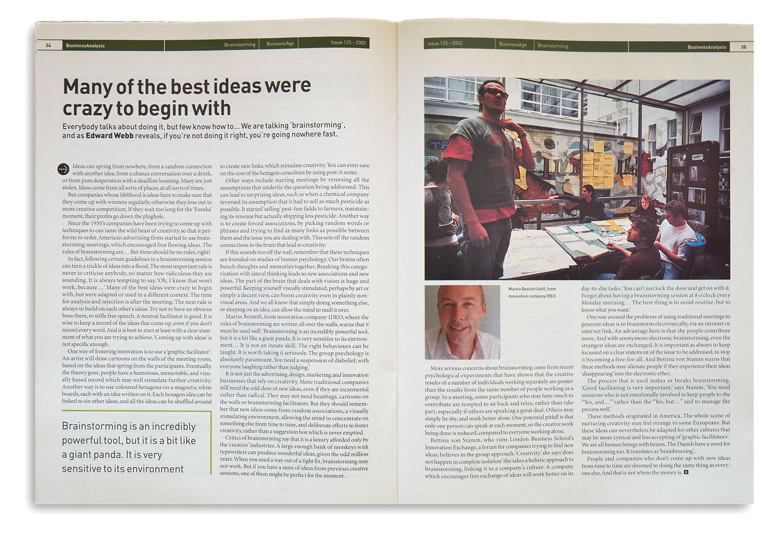 Feature for Business Age Magazine