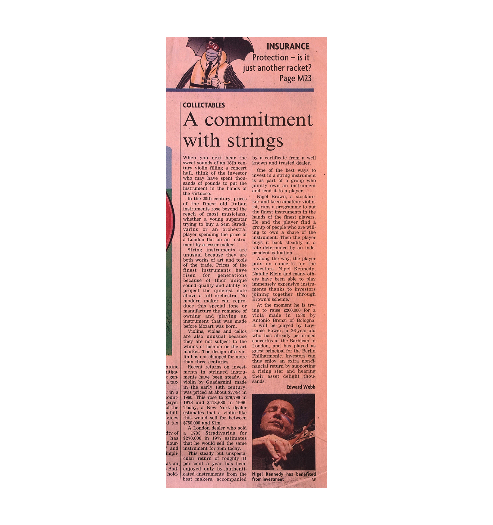 Article for The Financial Times